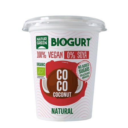 Naturgreen Organic Biogurt Coconut Vegan Yoghurt Natural 400g
