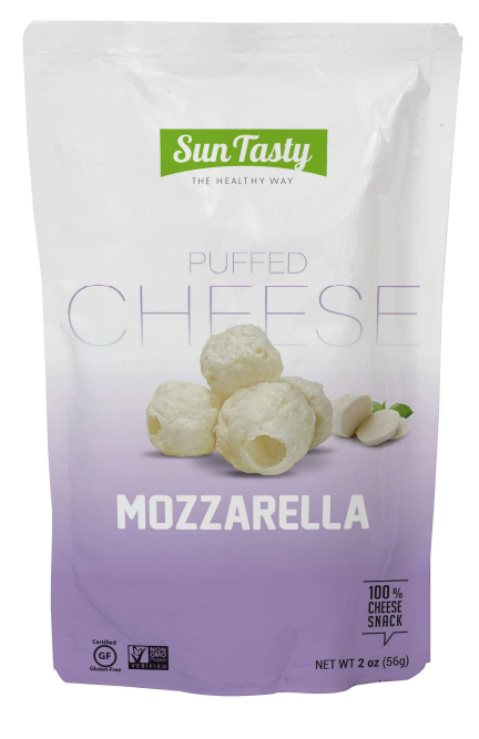 Sun Tasty Organic Mozzarella Puffed Cheese 56g