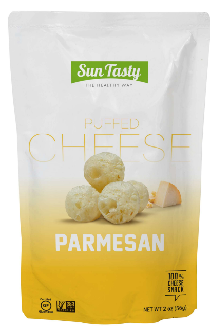 Sun Tasty Organic Parmesan Puffed Cheese 56g