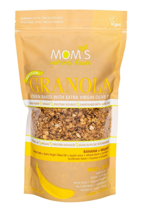Mom's Natural Foods Banana & Walnut Granola 360g