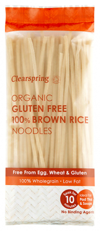Clearspring Organic 100% Brown Rice Noodles 200g, Gluten Free