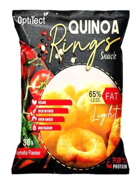 OptiTect Tomato Flavour Quinoa Rings Snack 30g