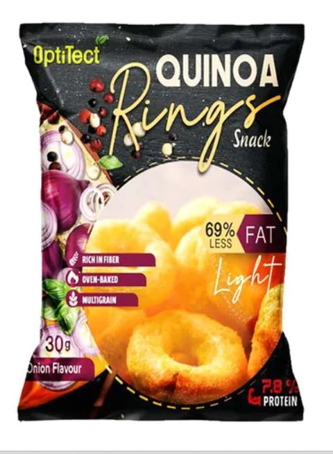 OptiTect Onion Flavour Quinoa Rings Snack 30g