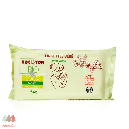 Bocoton Bio 100% Coton Baby Wipes 54s