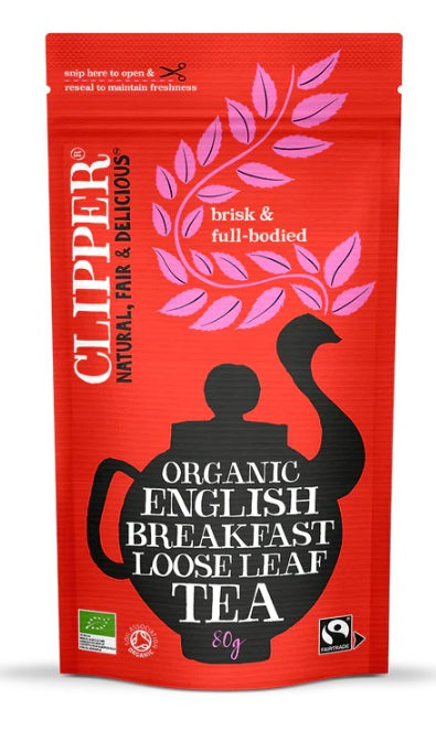 Clipper Organic English Breakfast Loose Leaf Tea 80g
