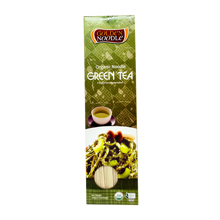 Golden Noodle Organic Stick Noodle with Green Tea 200g