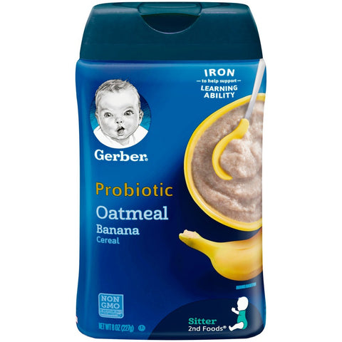 Gerber Probiotic Oatmeal Banana Cereal 227g
