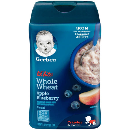 Gerber Lil' Bits Whole Wheat Apple Blueberry 227g