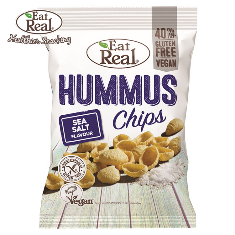 Eat Real Hummus Chips Sea Salt 135g, Gluten Free