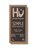 Hu Organic Simple Dark Chocolate Bar, healthy vegan paleo chocolate, 60g, Biorganic Dubai