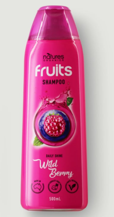 Natures Organics Fruits Wild Berry Shampoo 500ml