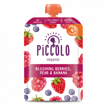 Piccolo Organic Blushing Berries Pear & Banana 100g