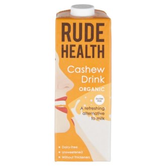 Rude Health Organic Cashew Drink 1L, 100% organic, gluten-free, dairy-free alternative drink, Biorganic Dubai