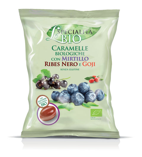 Le Specialita Bio Organic Bilberry, Blackcurrant & Goji Filled Candy 80g