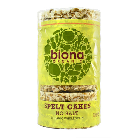 Biona Organic Spelt Cakes No Salt 100g