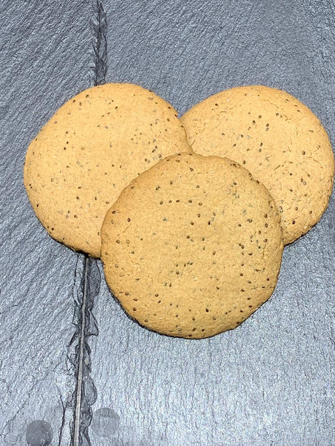 Organic Buckwheat & Chia Cookies - Gluten Free, 3 pieces