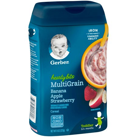 Gerber Hearty Bits Multigrain Banana Apple Strawberry 227g