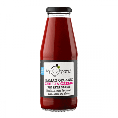 Mr. Organic Chilli & Garlic Passata Sauce 400g