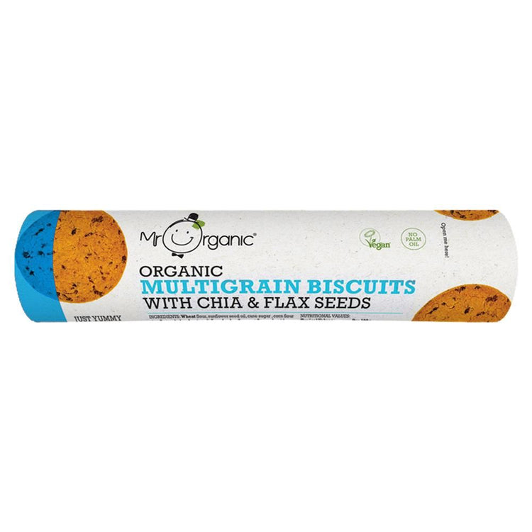 Mr. Organic Multigrain Biscuits W/ Chia & Flax Seeds 250g