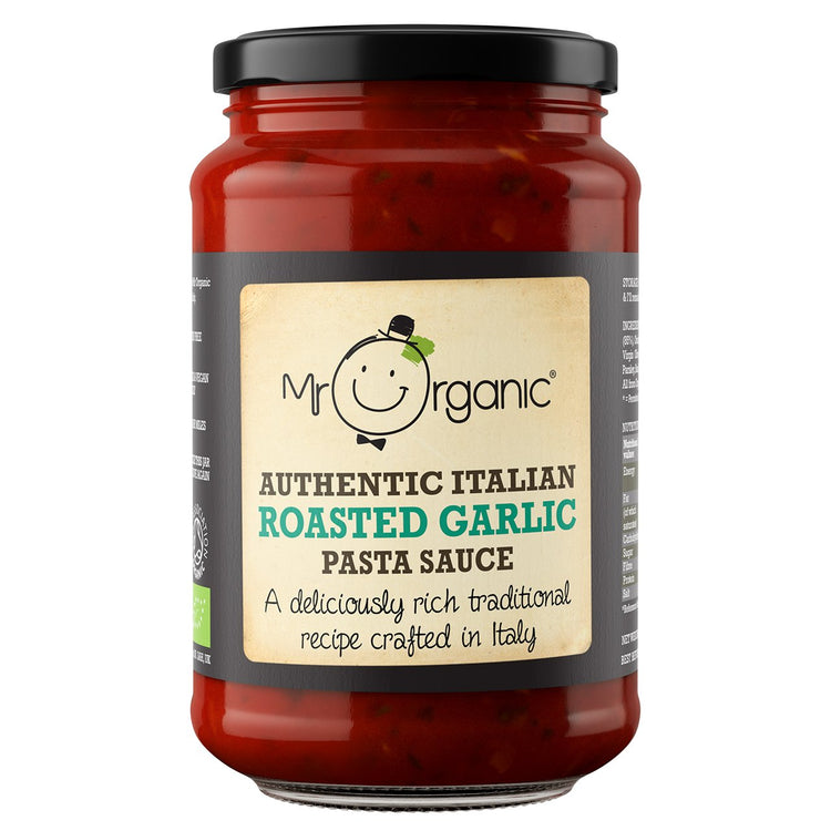 Mr. Organic Authentic Italian Roasted Garlic Pasta Sauce 350g