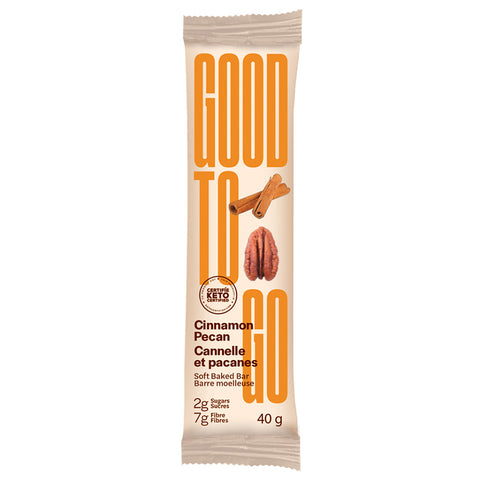 Good To Go Cinnamon Pecan Snack Keto Bars 40g