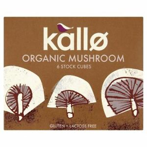 Kallo Organic Mushroom 6 Stock Cubes 66g