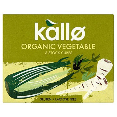 Kallo Organic Vegetable 6 Stock Cubes 66g