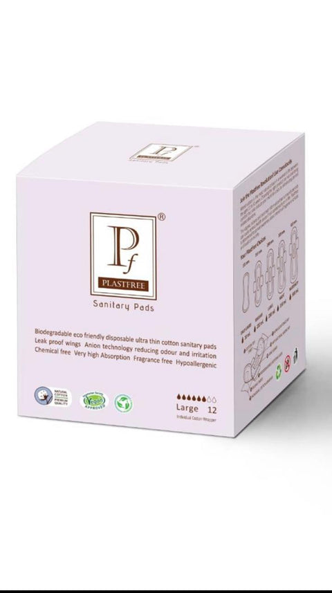 Plastfree Large Sanitary Pads 12's