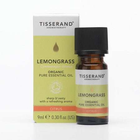 Tisserand Aromatherapy Organic Lemon Grass Pure essential Oil 9ml