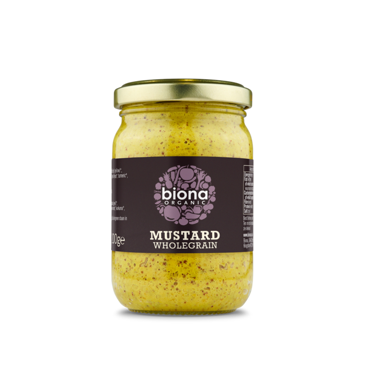 Biona Mustard Wholegrain 200g