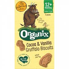 Organix Cacoa & Vanilla Gruffalo Biscuits 20g