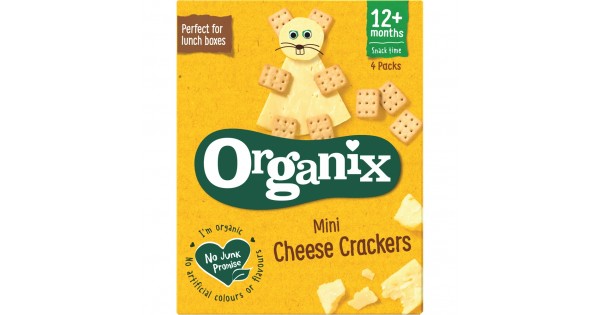 Organix Mini Cheese Crackers 4x20g
