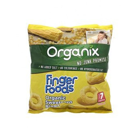 Organix Finger Foods Organic Sweetcorn Rings 20g