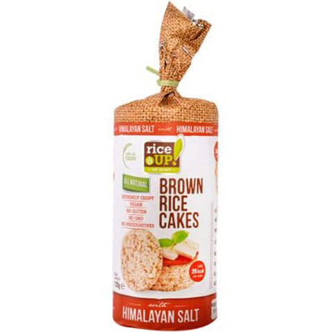 Rice Up All Natural Brown Rice Cakes with Himalayan Salt 120g