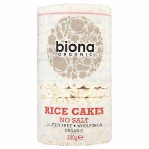 Biona Organic Rice Cakes No Salt 100g