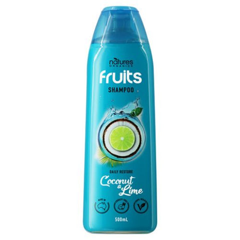 Natures Organics Fruits Coconut & Lime Shampoo 500ml