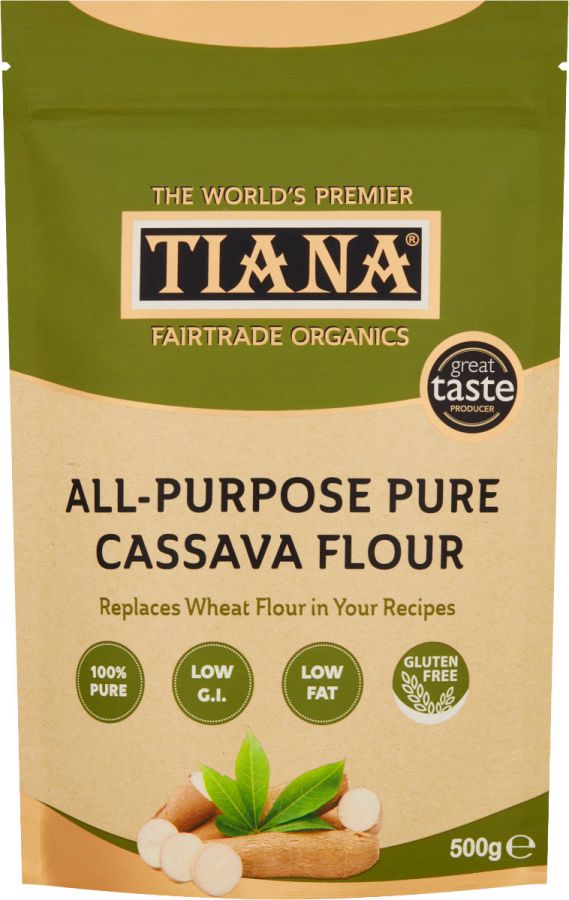 Tiana Fairtrade Organic Gluten-Free All Purpose Cassava Flour 500g
