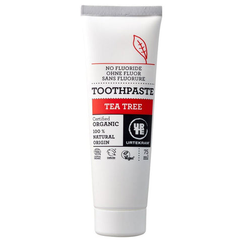 Urtekram Organic Tea Tree Toothpaste No Fluoride 75ml